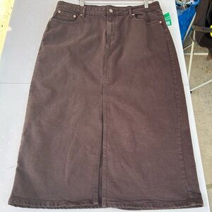GAP Dark Brown Pencil Skirt